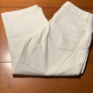 New white stretchy jeans